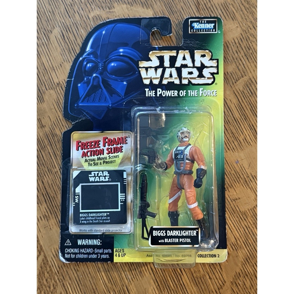 Star Wars Biggs Darklighter Figure Power‎ of the Force Freeze Frame 1997 Vintage
